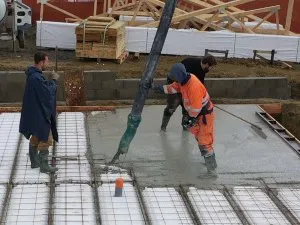 La réalisation de la dalle de compression