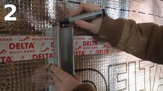 Marquage de l’emplacement du rail supérieur