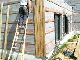 Pose de bardage bois (1/2)