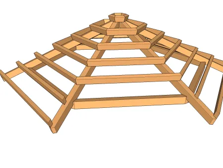 Anatomie d'une charpente de toiture à plusieurs versants