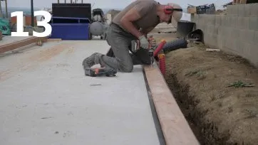 Fixation définitive des lisses basses