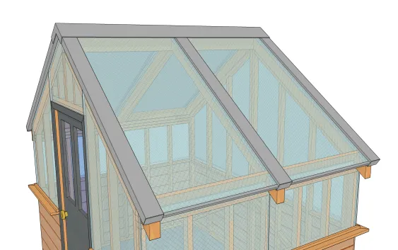 Cabane avec plaques polycarbonate