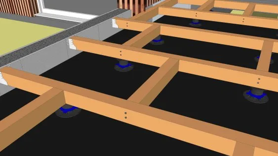 Les fixations des éléments de la structure porteuse