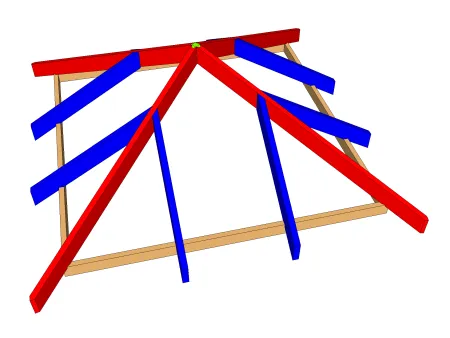 La toiture carrée à croupes