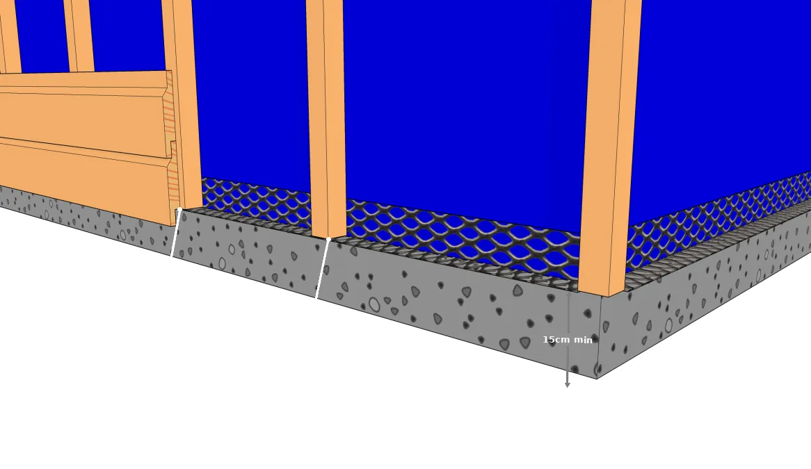 Pose de la grille anti-rongeur