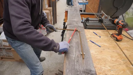 Réalisation de l’armature en forme de L