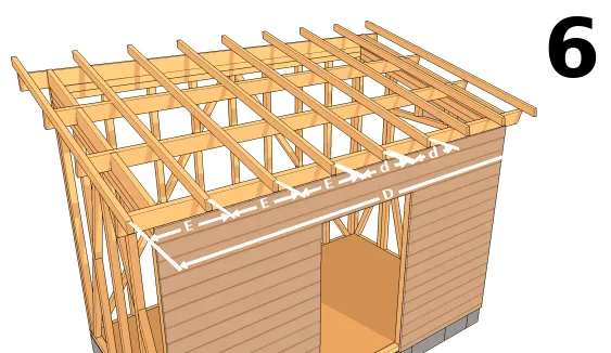 Calcul des entraxes et distance entre chevrons