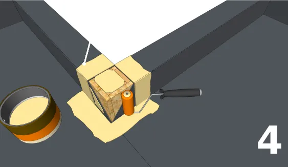 Mettre le nettoyant et le primaire sur le support