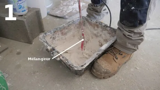 Préparation de l’enduit