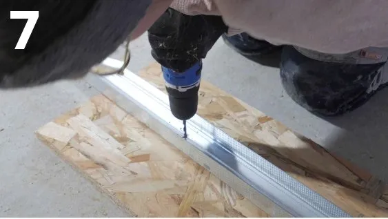 Réalisation des trous de fixation