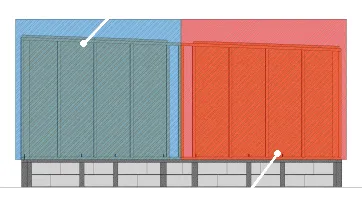 Planning de montage du mur de la façade Sud