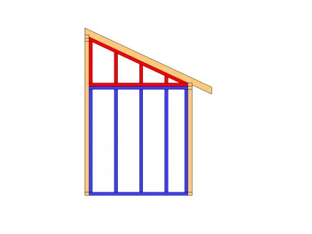 Anatomie d'une charpente de toiture monopente