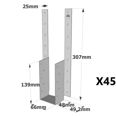 Sabot à bretelles AG703 - Réf. AG703/66_45