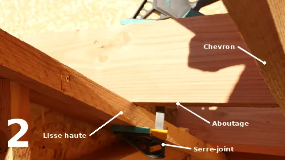 Mise en place du premier aboutage