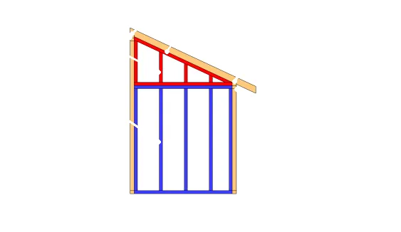 Pignon en deux parties