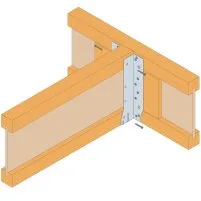Fixation par les brides latérales sur un support poutre en I avec renfort