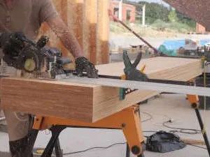 Façonnage et pose des linteaux