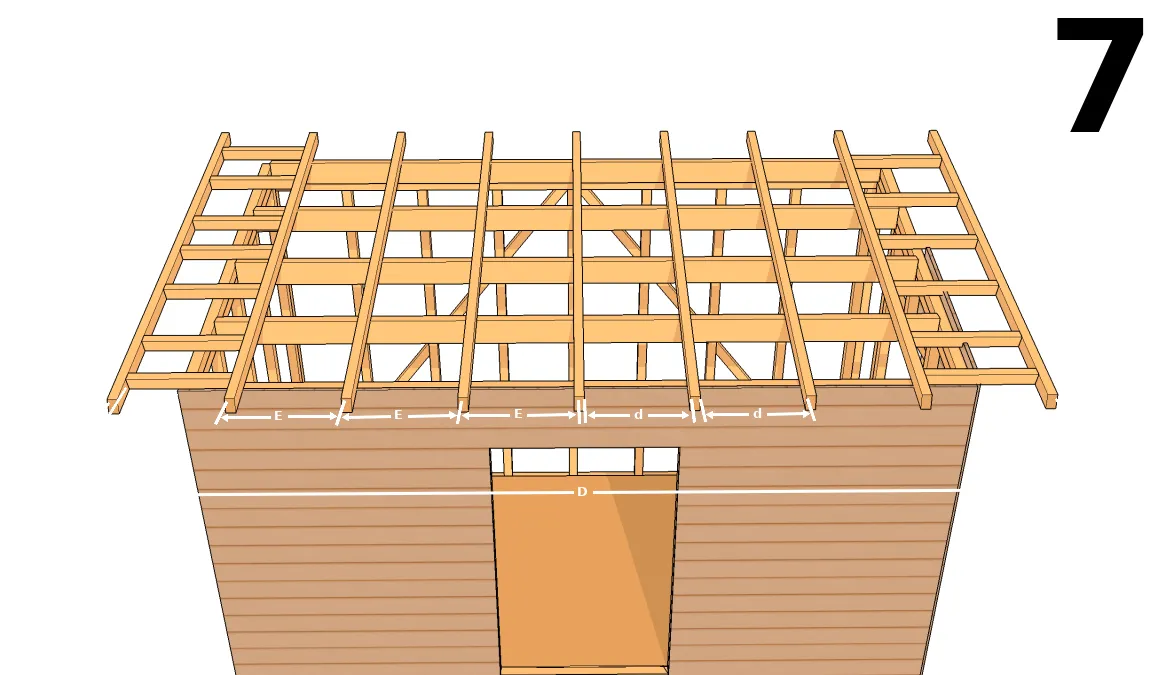 Calcul des entraxes et distance entre chevrons d’une charpente avec avant-toit