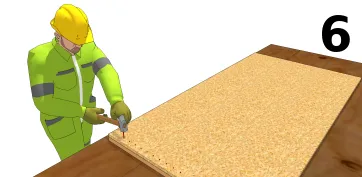 Fixer le contreplaqué