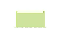 Toiture terrasse avec acrotères