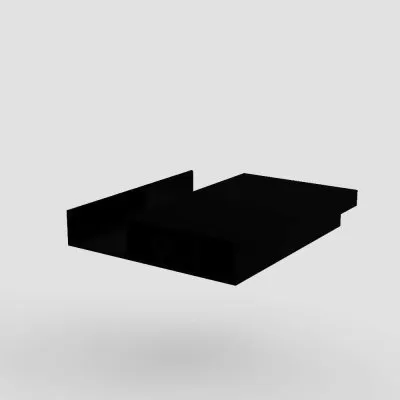 Échantillon lame aluminium (NOIR RAL9005) 20 ou 27mm selon disponibilité - Réf. SND-ECH-9005