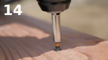 La mise en place des vis