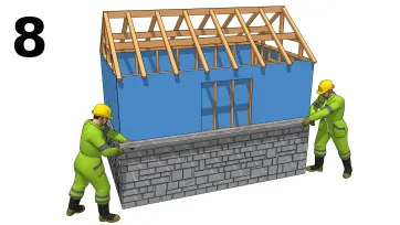 Installer les seuils en blocs