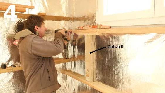 Fixation définitive des lattes