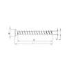 Vis HECO MULTI-MONTI-plus F - tête fraisée - D6 x L120 - Réf. 48505