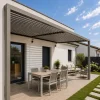 Lame XL aluminium 29mm, longueur 2m35, RAL7006 structuré GRIS BEIGE - Réf. SND-L-A-27-235-7006