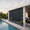 Lame XL aluminium 29mm, longueur 2m, RAL7016 structuré gris ANTHRACITE - Réf. SND-L-A-27-200-7016