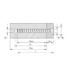 Vis HECO MULTI-MONTI-plus F - tête fraisée - D7,5 x L50 - Réf. 48509