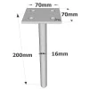 Pieds de poteau à sceller simple platine - Réf. PPSP70