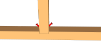 Fixation de la lisse basse avec vis