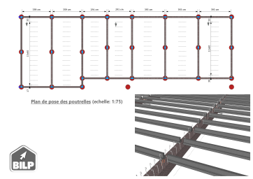 Les dimensions des poutrelles