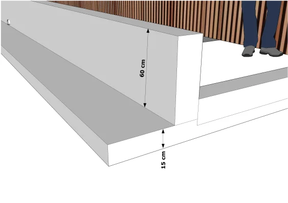 Le dimensionnement de la partie basse du mur